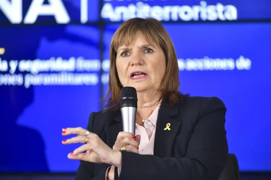 La ministra de Seguridad Patricia Bullrich.