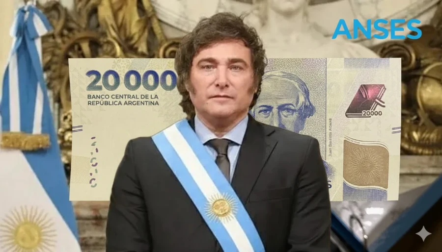 Javier Milei y Anses.