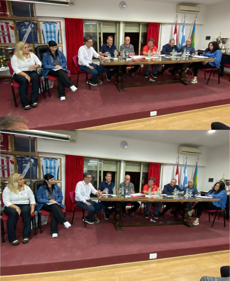 EN LIGA RAFAELINA. Darío Cocco, el secretario general del SEOM, estuvo de visita en la sede de calle Rivadavia 328 de nuestra ciudad y mantuvo contacto con dirigentes locales.