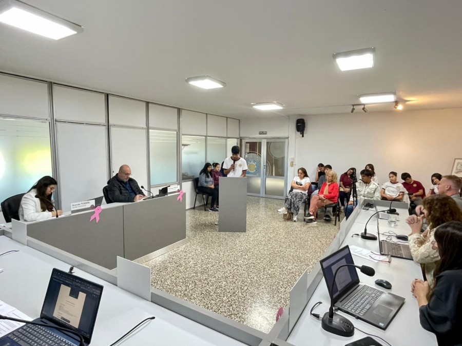 Vista general del Recinto en la utilización de la banca ciudadana.