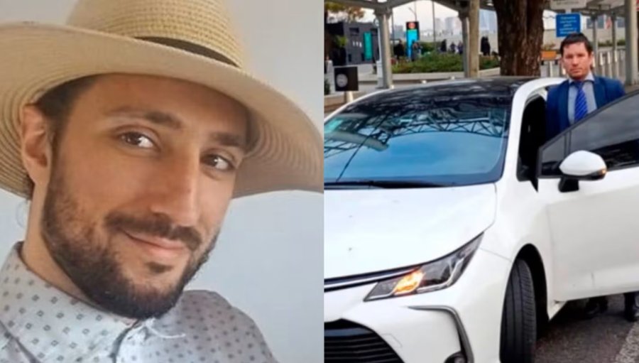 El uruguayo Pablo Laurta y el remisero, Martín Palacio.