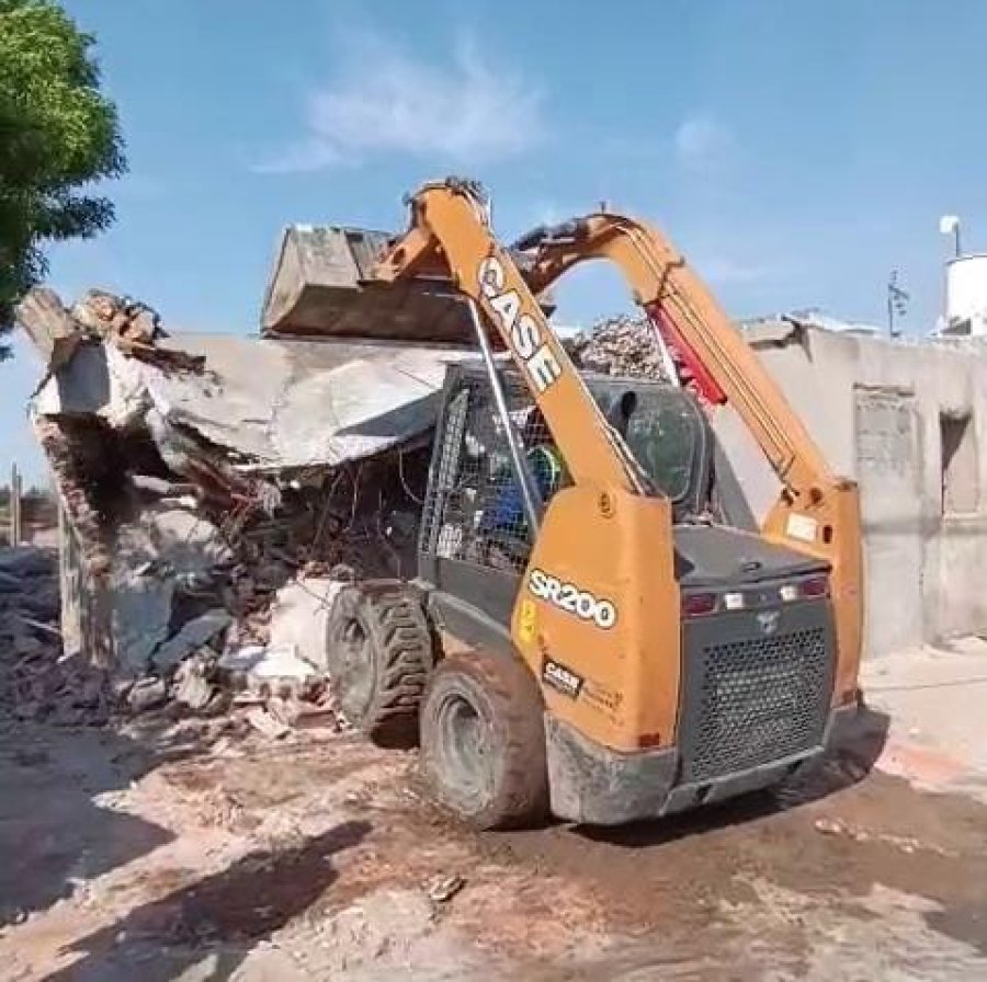 Las acciones para derribar el bunker en Frontera. (MPA)