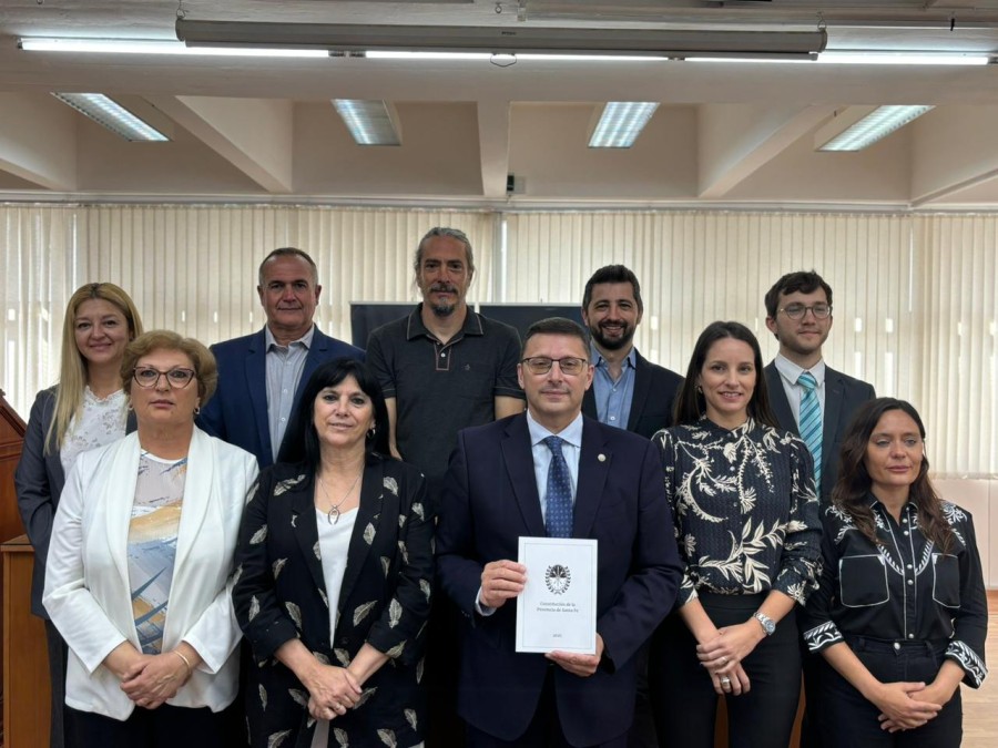 El intendente Viotti fue el encargado de subir al atril y brindar su discurso ante el público.