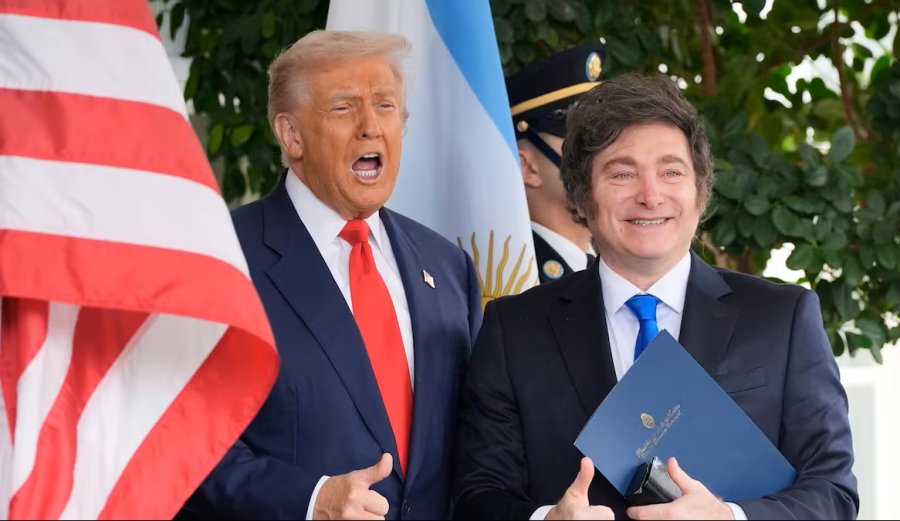 Donald Trump y Javier Milei, en su reciente encuentro en la Casa Blanca.