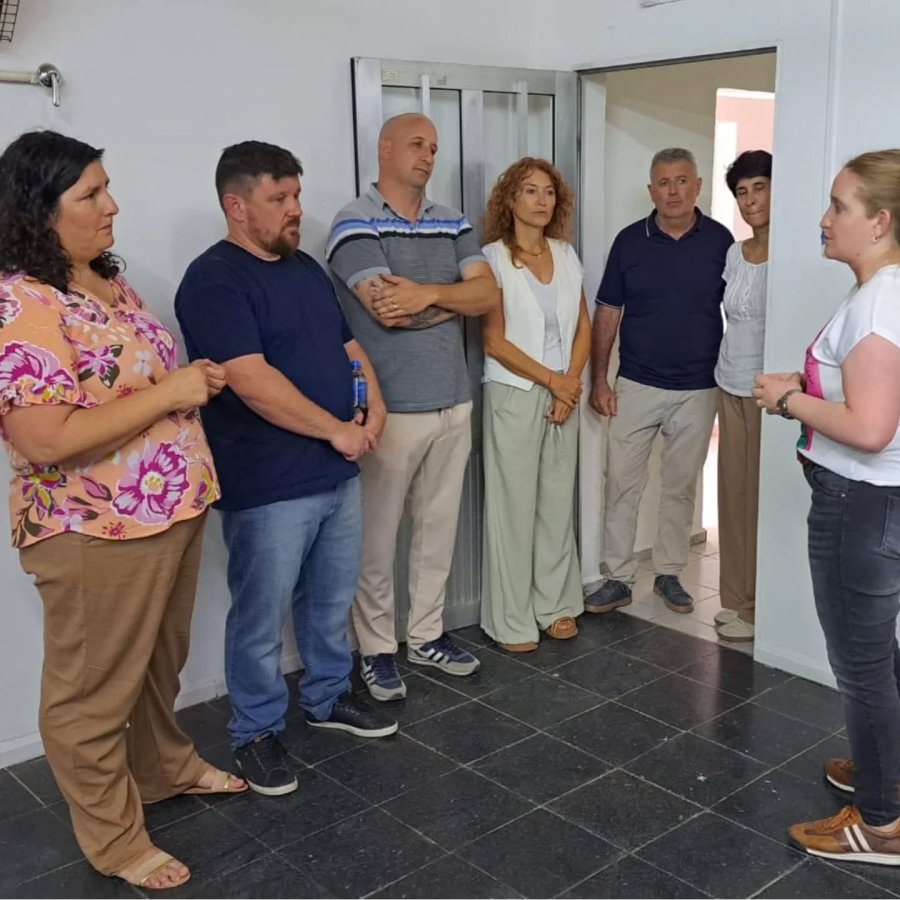 Un instante de la recorrida.