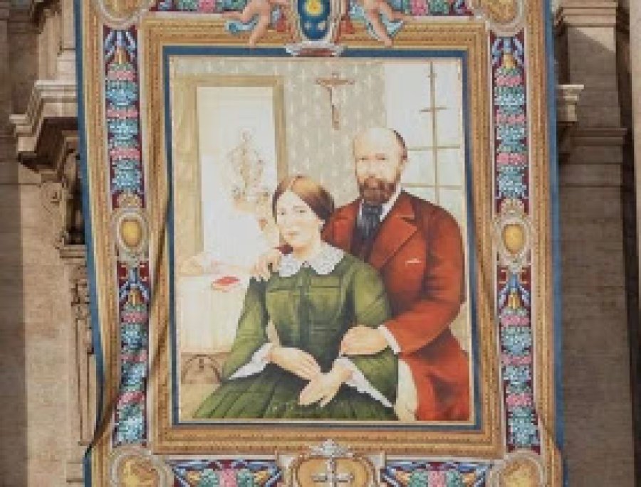 Los santos Luis y Celia Martin. |