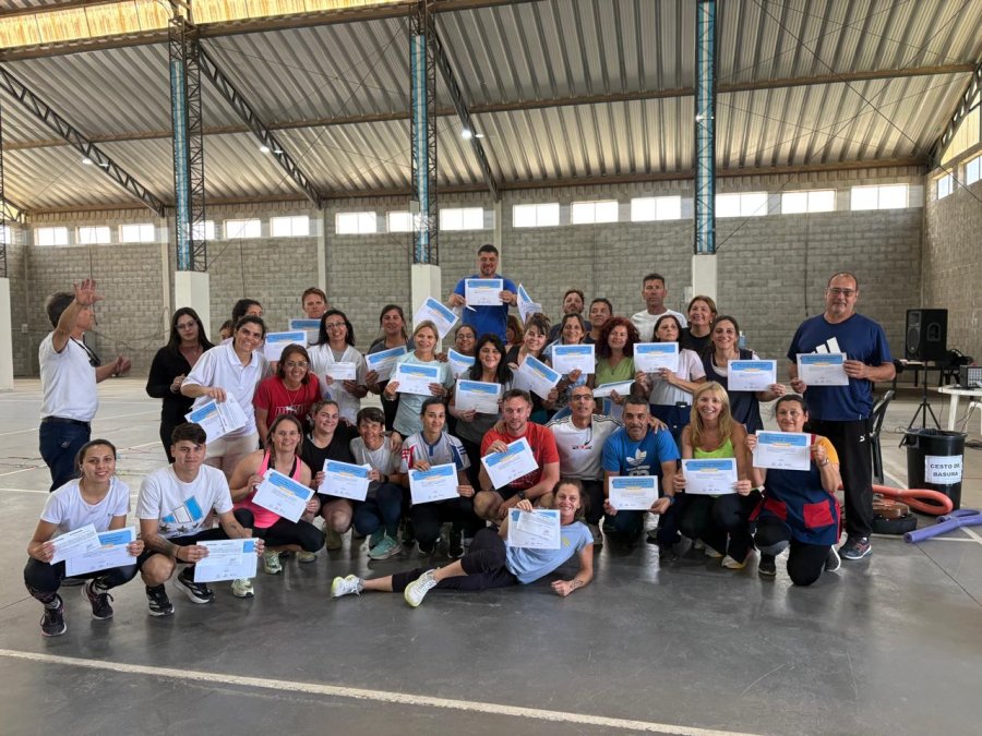 El grupo que participó de la capacitación.