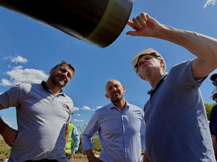 La recorrida incluyó también obras en Firmat y Melincué.