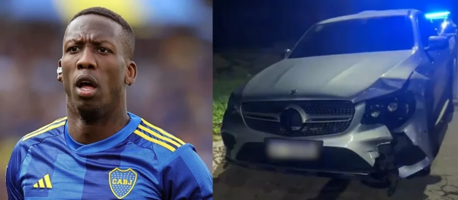 EN PROBLEMAS. El jugador de Boca tuvo varios incidentes al volante.