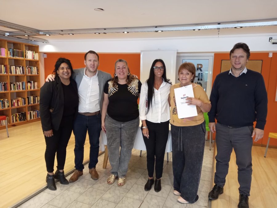 Quienes participaron en el significativo acto.