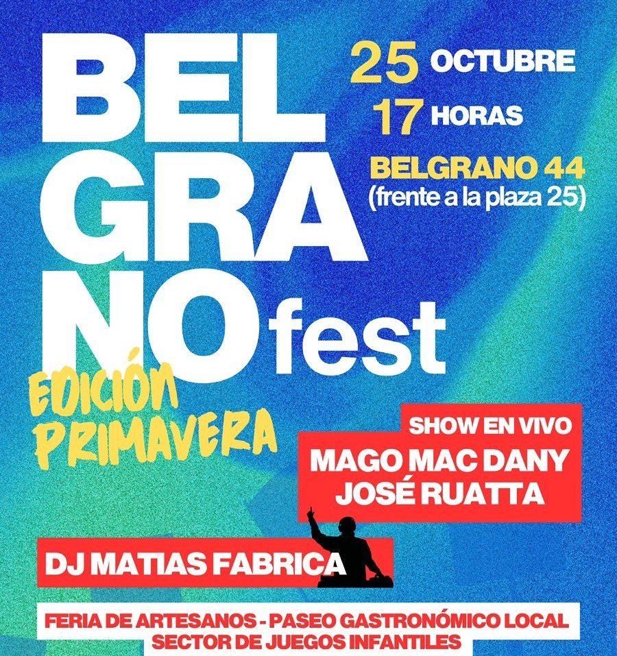 BELGRANO FEST. Una nueva edición para el disfrute de toda la familia.