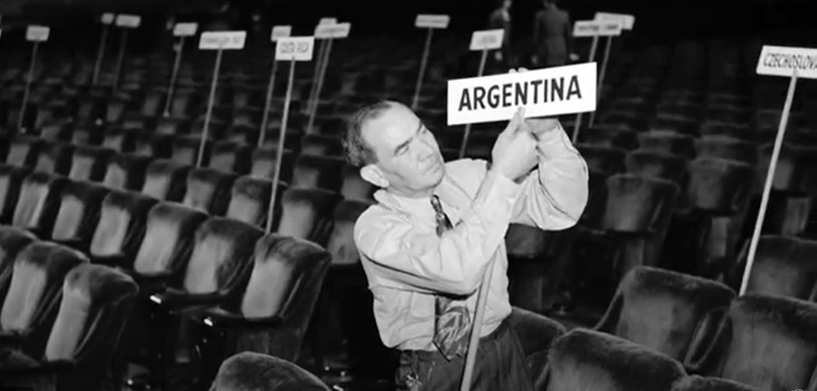 CONSENSOS. Delegados de 50 países, entre ellos Argentina, se reunieron en el Hotel Fairmont de San Francisco en 1945 cuando la II Guerra Mundial llegaba a su fin.