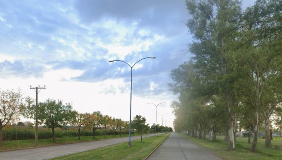 El sector de bulevar Lehmann donde se registró el accidente de tránsito.