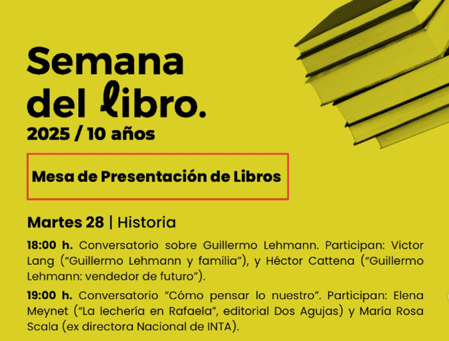 La Semana del Libro 2025 reafirma el compromiso de Rafaela con la lectura, la cultura y el trabajo conjunto de sus instituciones.