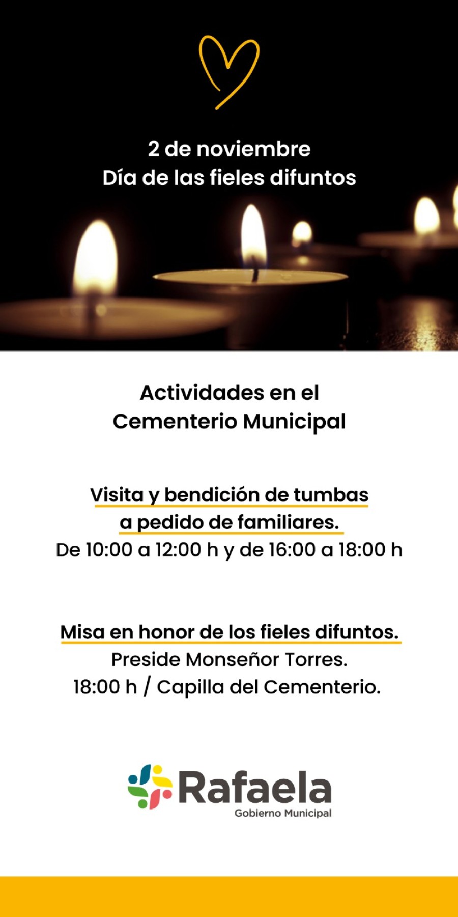 La ceremonia será presidida por Monseñor Pedro Torres.