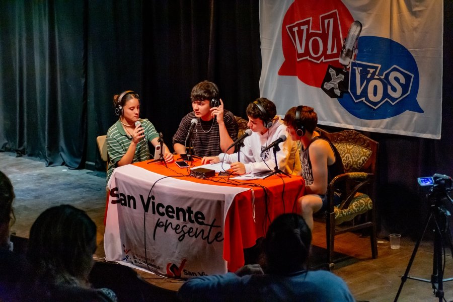 Un instante de la última transmisión.