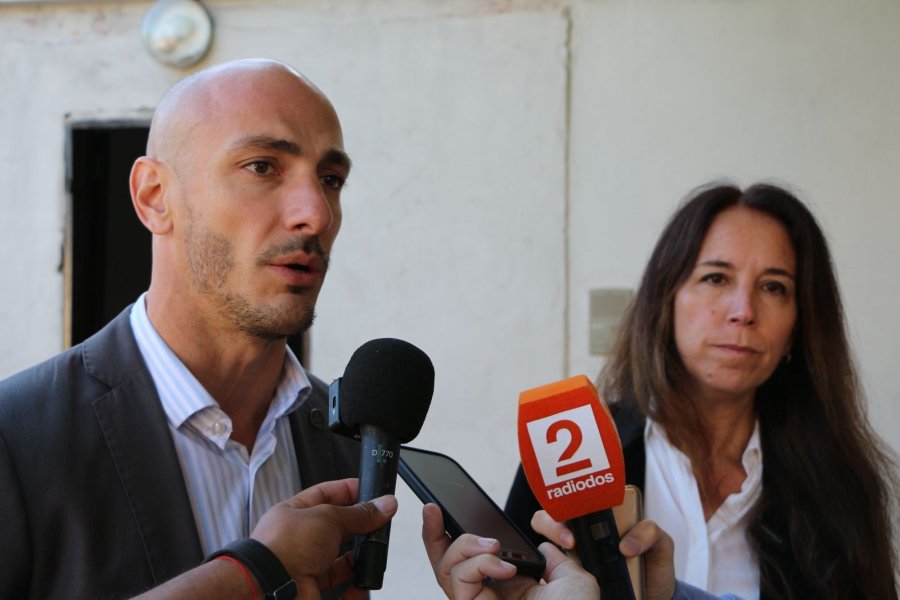 Esteban Santantino y Juliana Gonz&aacute;lez brindaron detalles de las acciones del Ministerio de Seguridad y Justicia. (FOTO SCS)