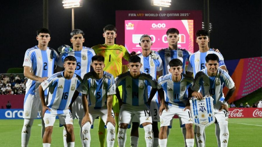 La Sub 17 de Argentina en el Mundial.