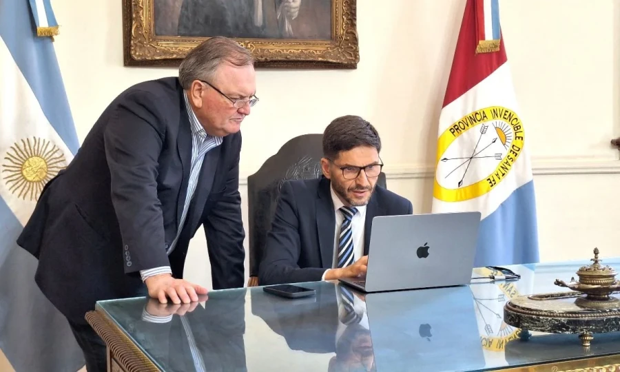 Felipe Michlig y Maximiliano Pullaro.