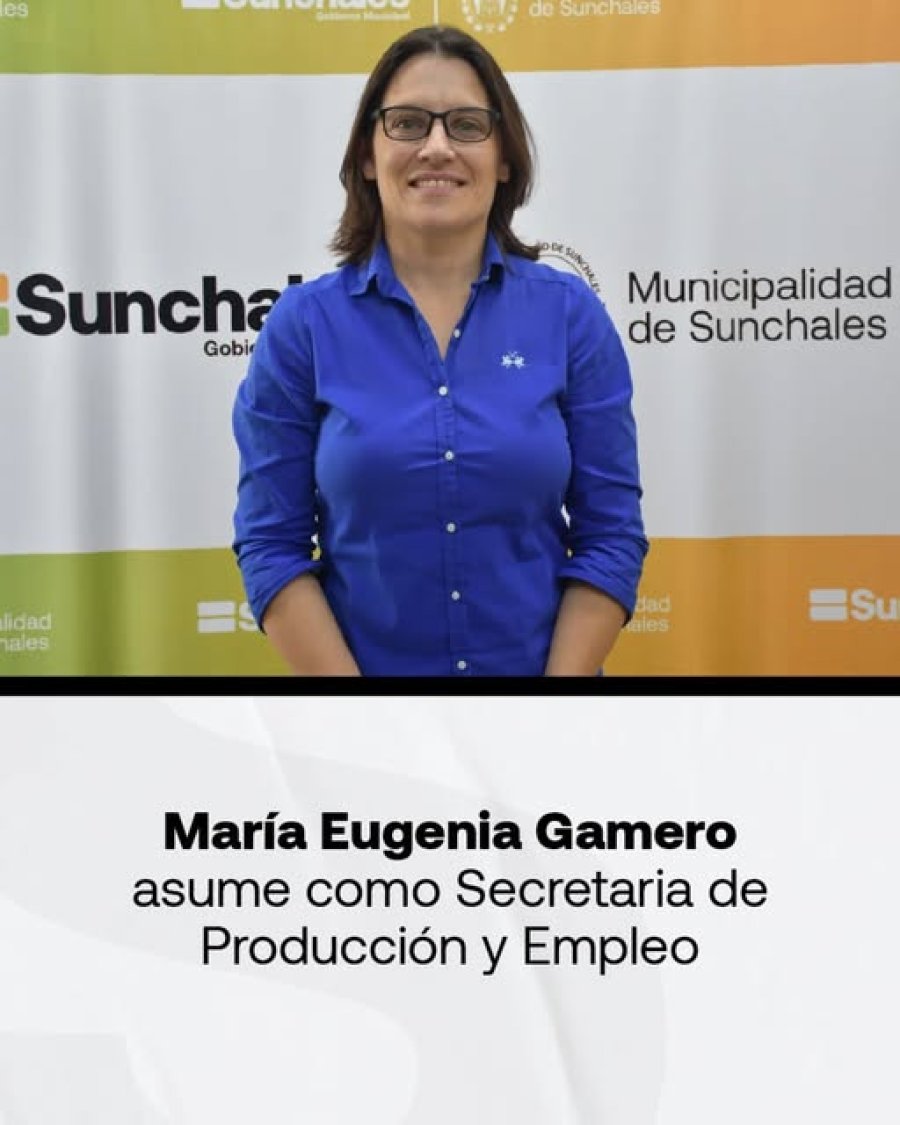 La flamante Secretaria.