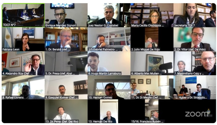 Los 87 acusados de la megacausa Cuadernos.