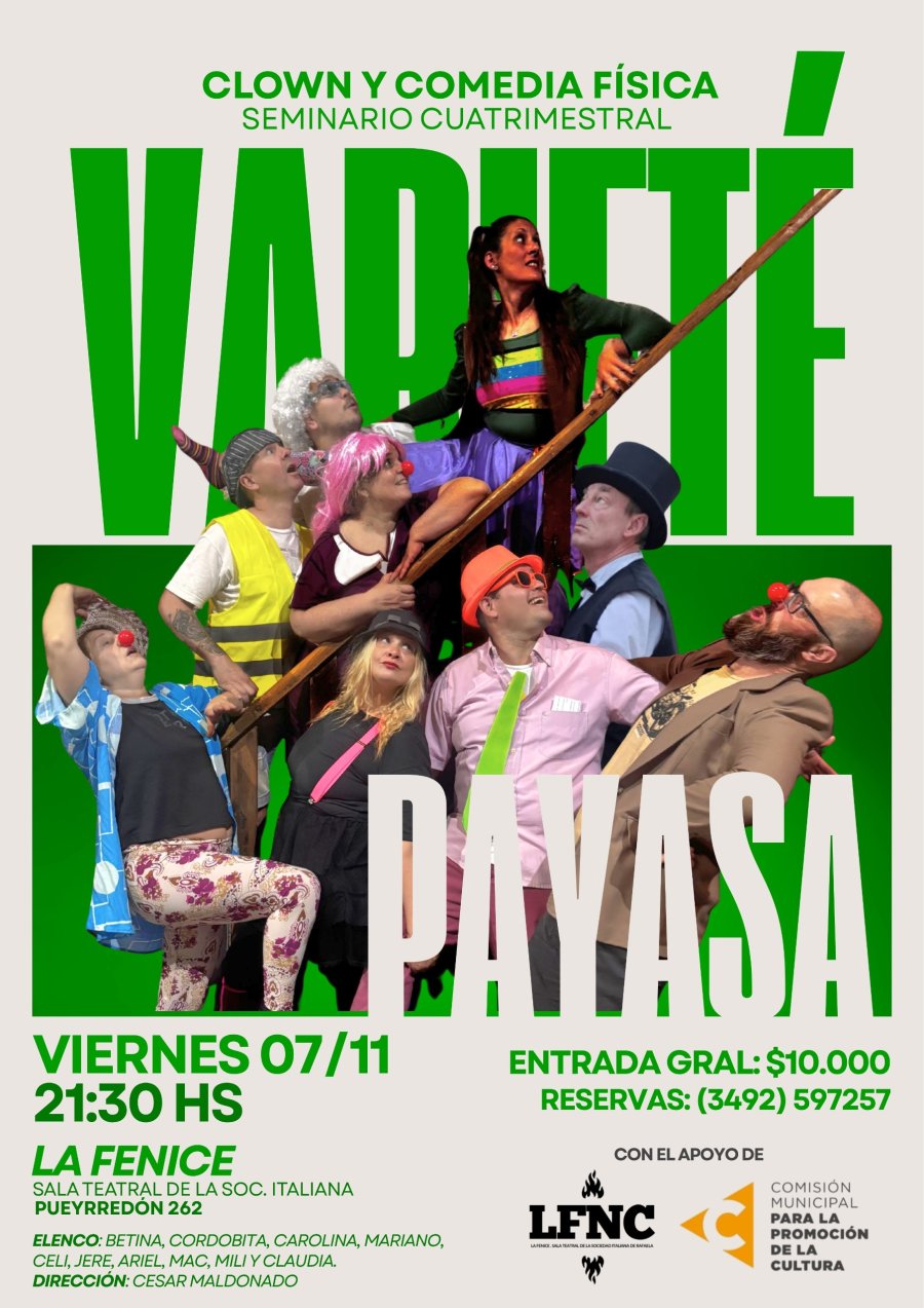 Llega la Varieté Payasa a La Fenice.