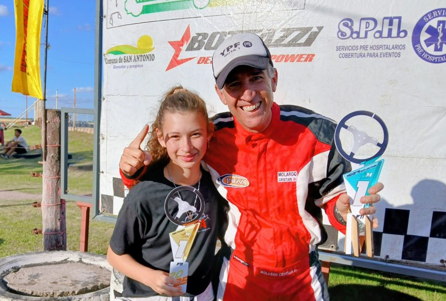 Los ganadores, Trinidad Windholz y Cristian Molardo.