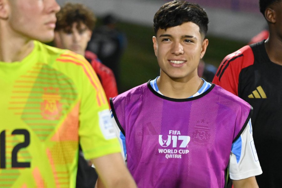 FELIZ. Bouhier disfruta del Mundial en Qatar.