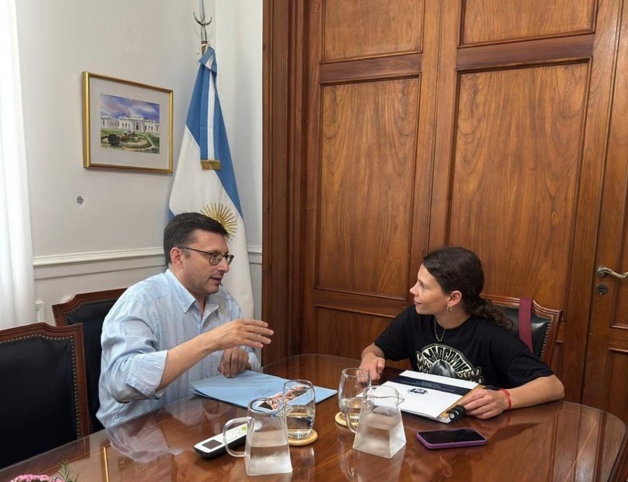 El edil Lisandro Mársico y la diputada provincial Gisel Mahmud.