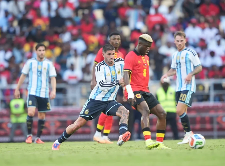 EN ACCION. El volante de la selección argentina.
