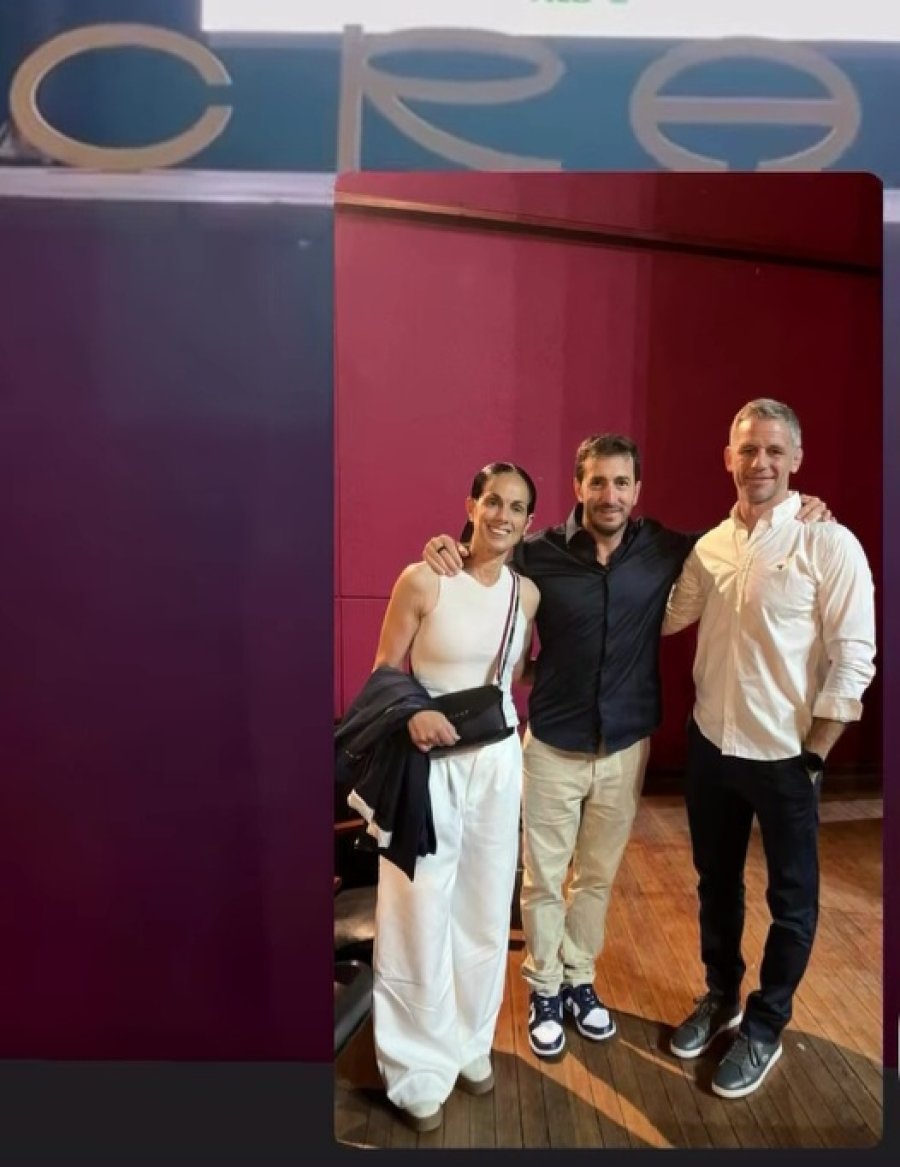 VISITA DE LUJO. Gómez Cora junto a Silvina Rodriguez Mesón (Subsecretaria de Deporte Federado provincial) y Leonardo Crosetti (pte de CRAR).