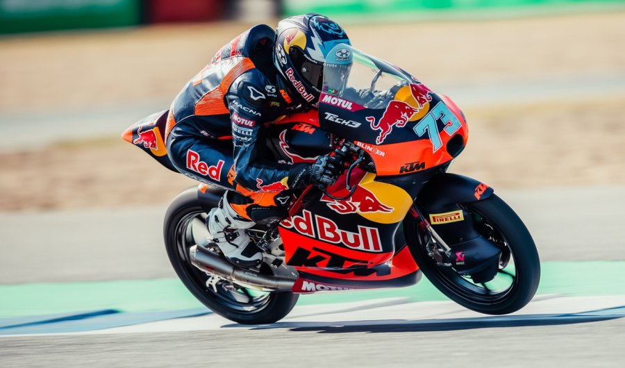 Valentín Perrone finalizó 10° con la KTM en Valencia.