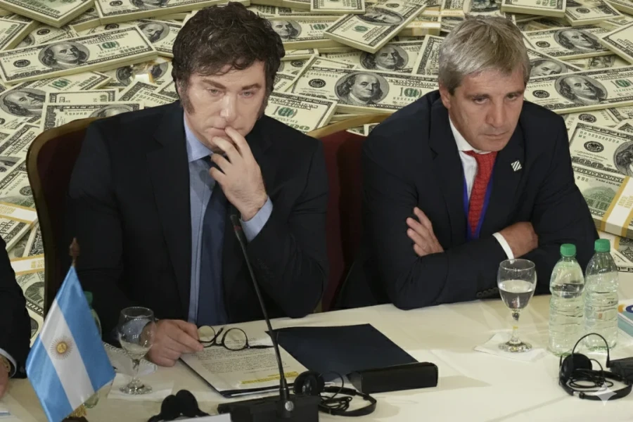 Javier Milei y Luis Caputo.