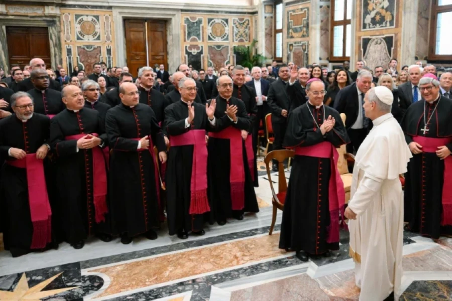 Audiencia del Papa León XIV con la Rota Romana.