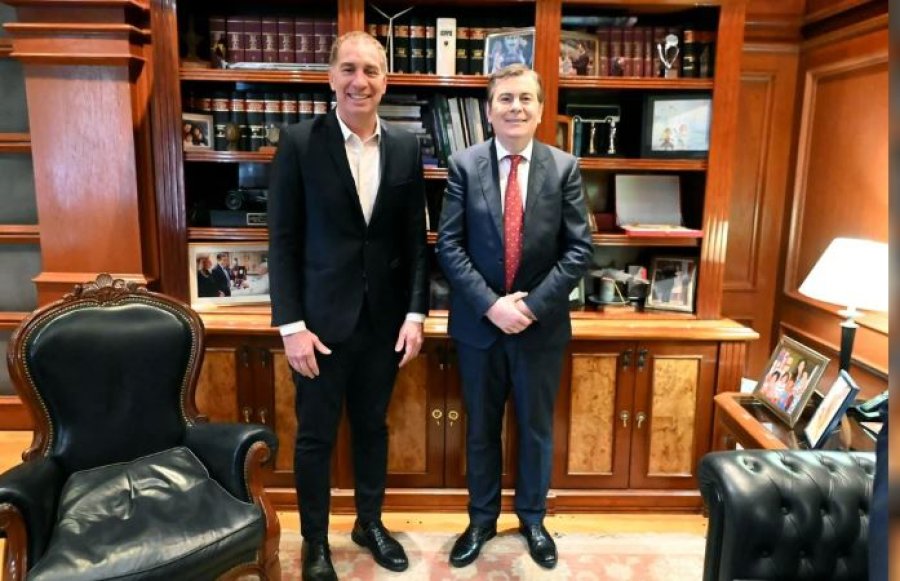 ENCUENTRO. Santilli se reunió con Zamora, quien se mostró abierto al Presupuesto y las reformas.