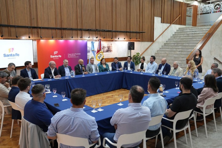 ACOMPAÑAMIENTO. El ministro de Desarrollo Productivo, Gustavo Puccini, encabezó la delegación santafesina en el primer encuentro del sector que se desarrolló en Buenos Aires.