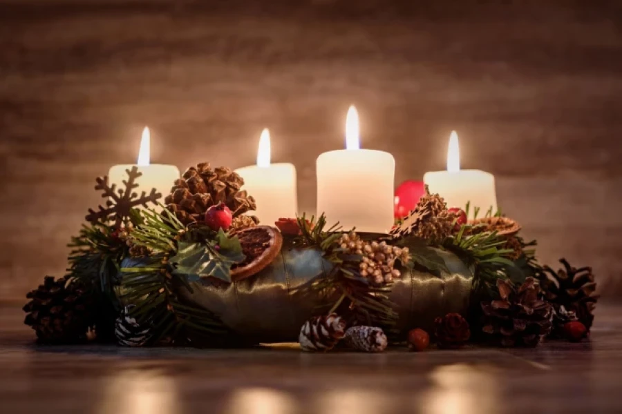 Corona de Adviento.