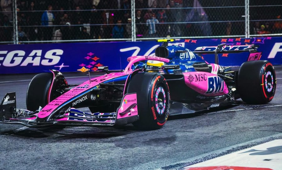 Franco Colapinto en el reciente Gran Premio de Las Vegas.