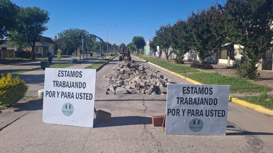 Av. 25 de Mayo intervenida por mejoras.