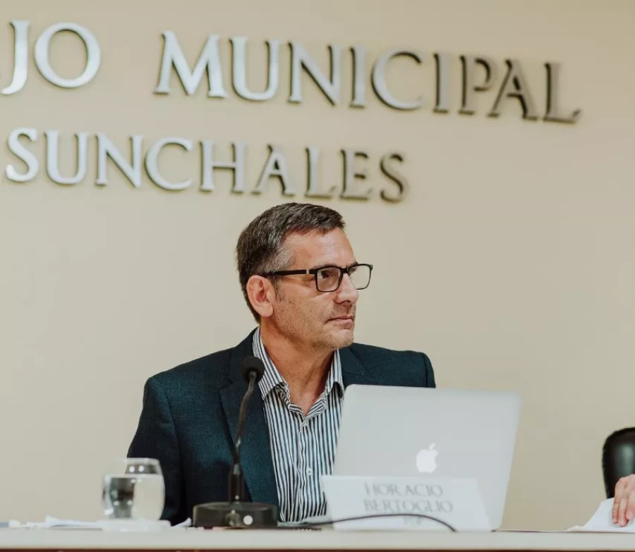 Horacio Bertoglio, cuando se desempeñaba como edil.