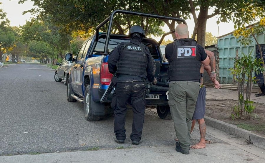 El operativo por microtráfico terminó con seis detenidos en Rafaela..