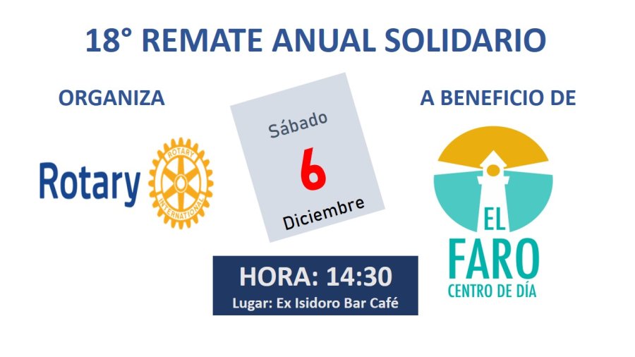 Invitación difundida por Rotary.