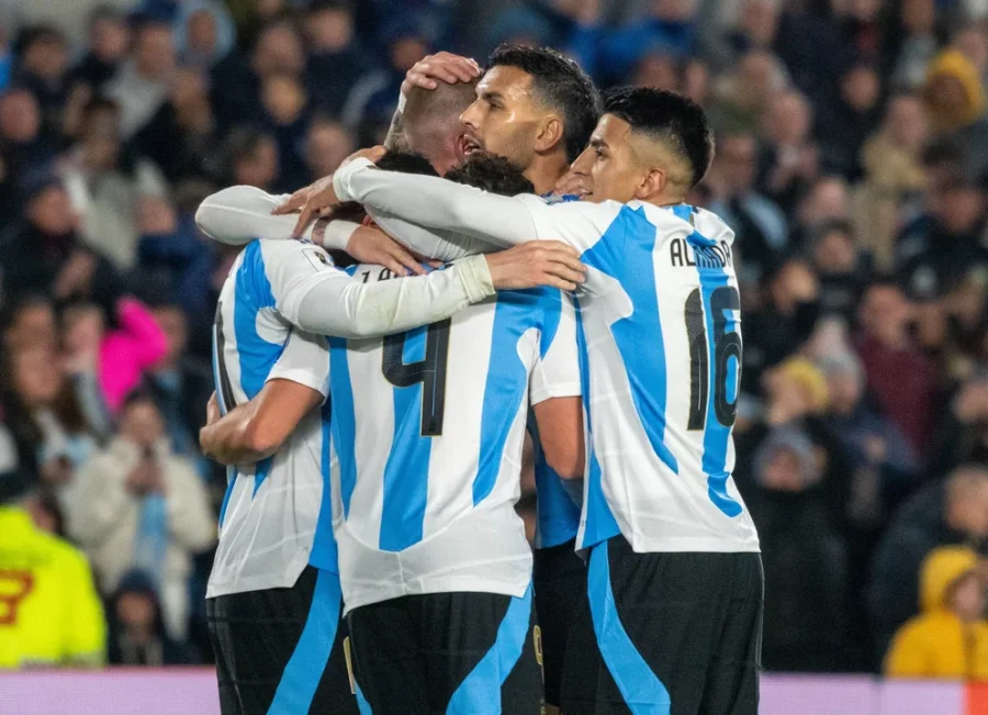 Miembros del plantel de la Selección argentina en 2025.