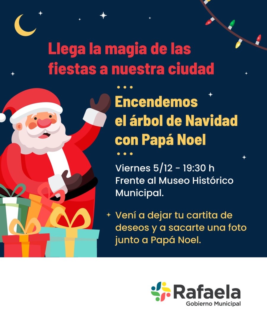Este viernes se enciende el árbol de navidad.