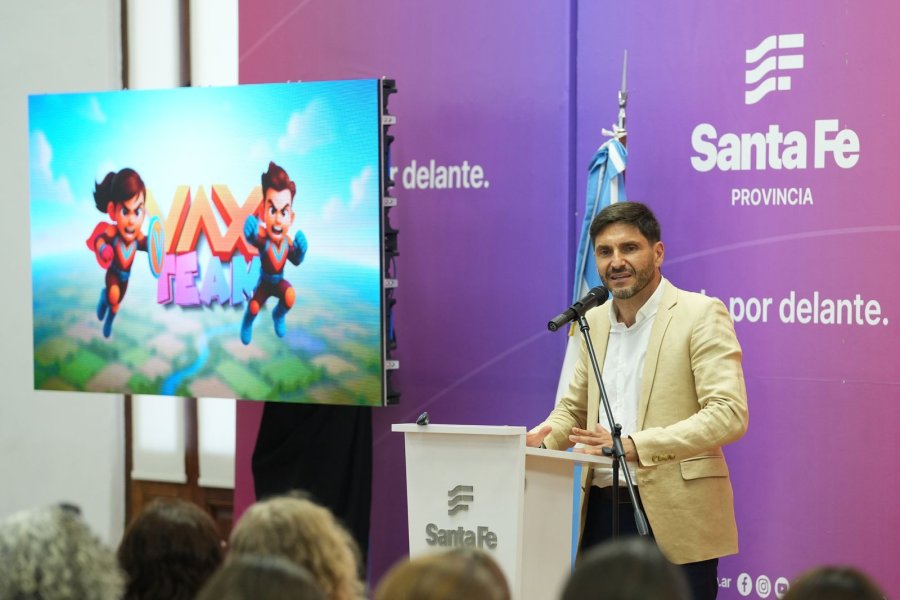 El gobernador, Maximiliano Pullaro, presentó Vax Team para recuperar las coberturas de vacunación en edad escolar y promover hábitos de cuidado en toda la comunidad.