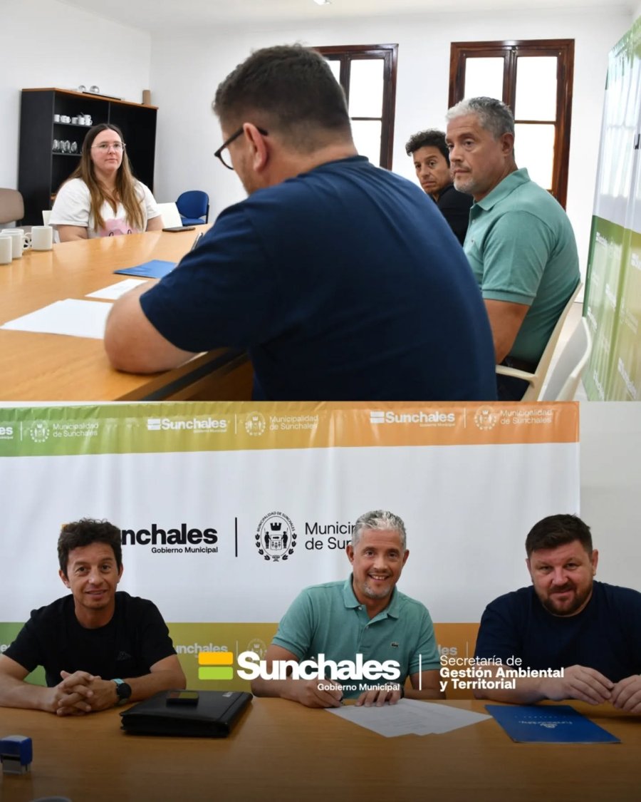 Un instante del acto en el que fue suscripto el convenio.