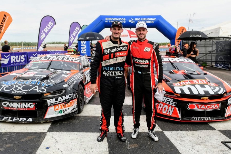 Santiago Mangoni y Agustín Canapino, escolta y líder de la "Copa de Oro".