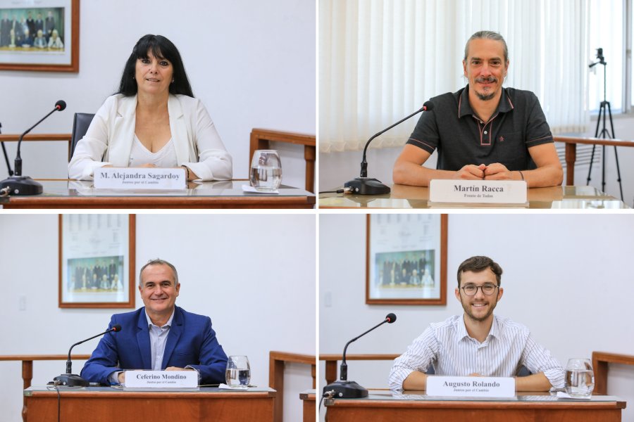 Alejandra Sagardoy, Martín Racca, Ceferino Mondino y Augusto Rolando llegaron al final de sus mandatos en el Concejo.