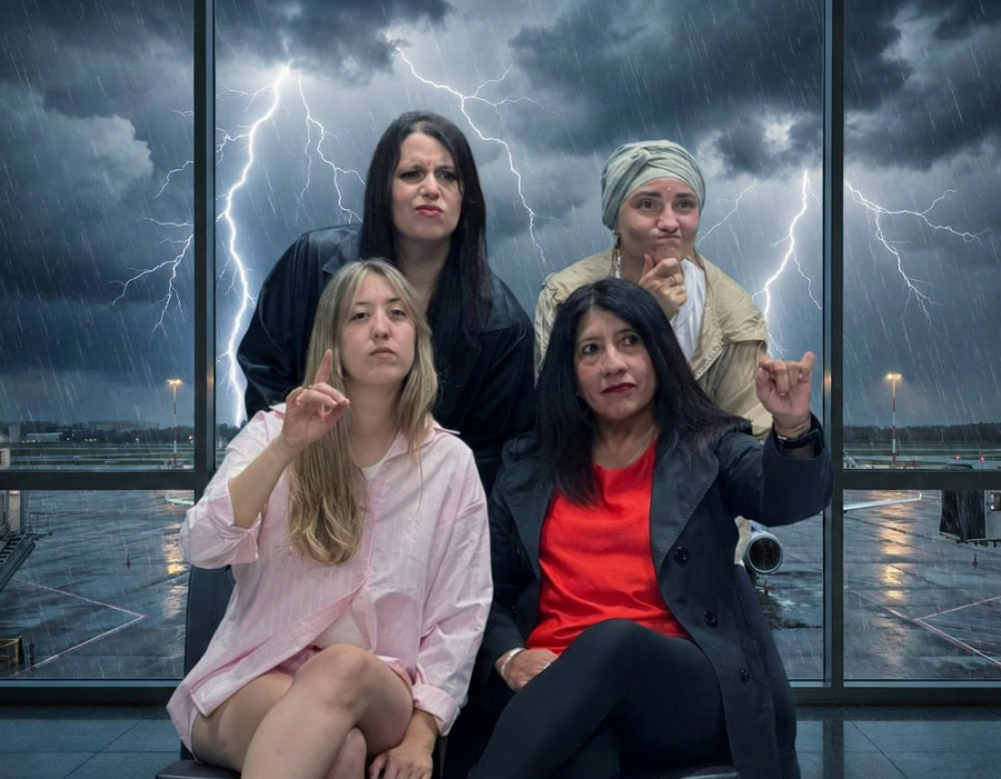 Las protagonistas que darán vida a la pieza que se ofrecerá el viernes.