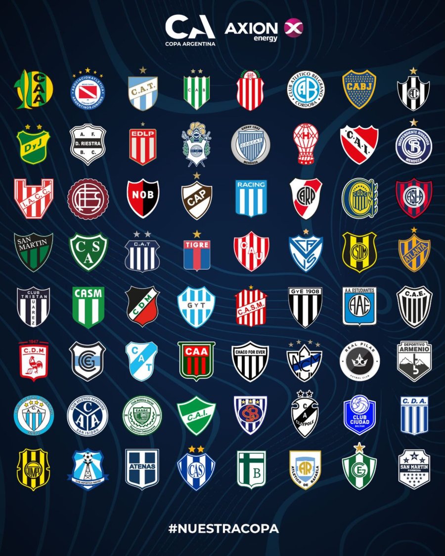 LOS PROTAGONISTAS. Como es habitual, 64 clubes disputarán el torneo.